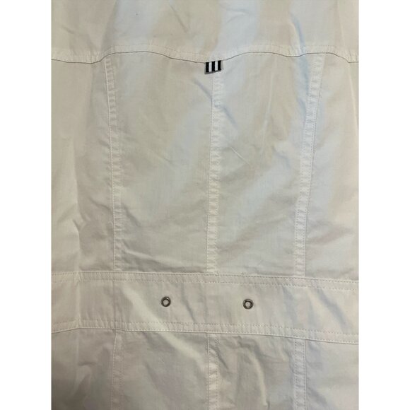 Dressbarn Woman White Utility Jacket – Size 18/20 – Cotton Nylon Blend, Full Zip - Picture 11 of 11